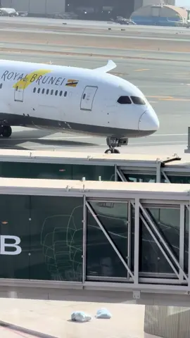 Royal Brunei Airways at Jeddah airport #aviationlovers #foryoupage #foryou #fyp #fypシ 