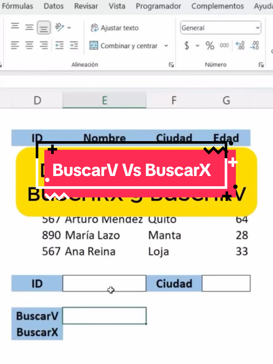 Diferencias de buscarV y buscarX #aprendeexcel #exceltips #atajosexcel #excel #excelbasico 