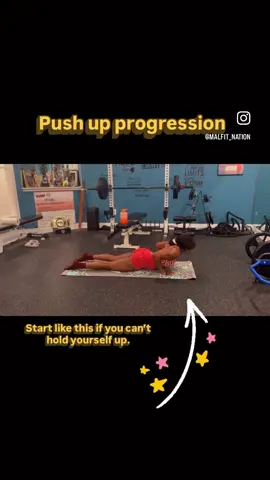 Modified push-ups will help you progress into a standard push-up with time. Push ups helps to; •	Build upper body and core strength, •	Improve push-up form, •	Progress toward full (standard) push-ups.  Link in my bio for training and meal plans