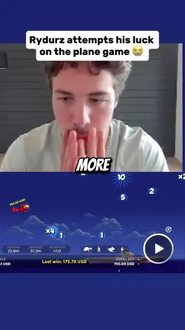 Rydurz attempts his luck on the plane game 😭 #fypシ゚viral #trending 