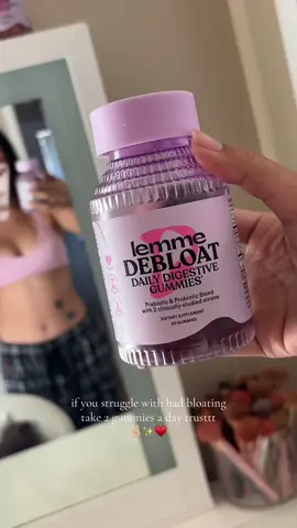 As a girl these are my holy grail😩😩✨I would always bloat sooo easily!!🥹 #lemme #lemmedebloat #lemmedebloatgummies #debloat #bloat #bloatingtips #fyp #foryou #girlsoftiktok #tiktokshop  