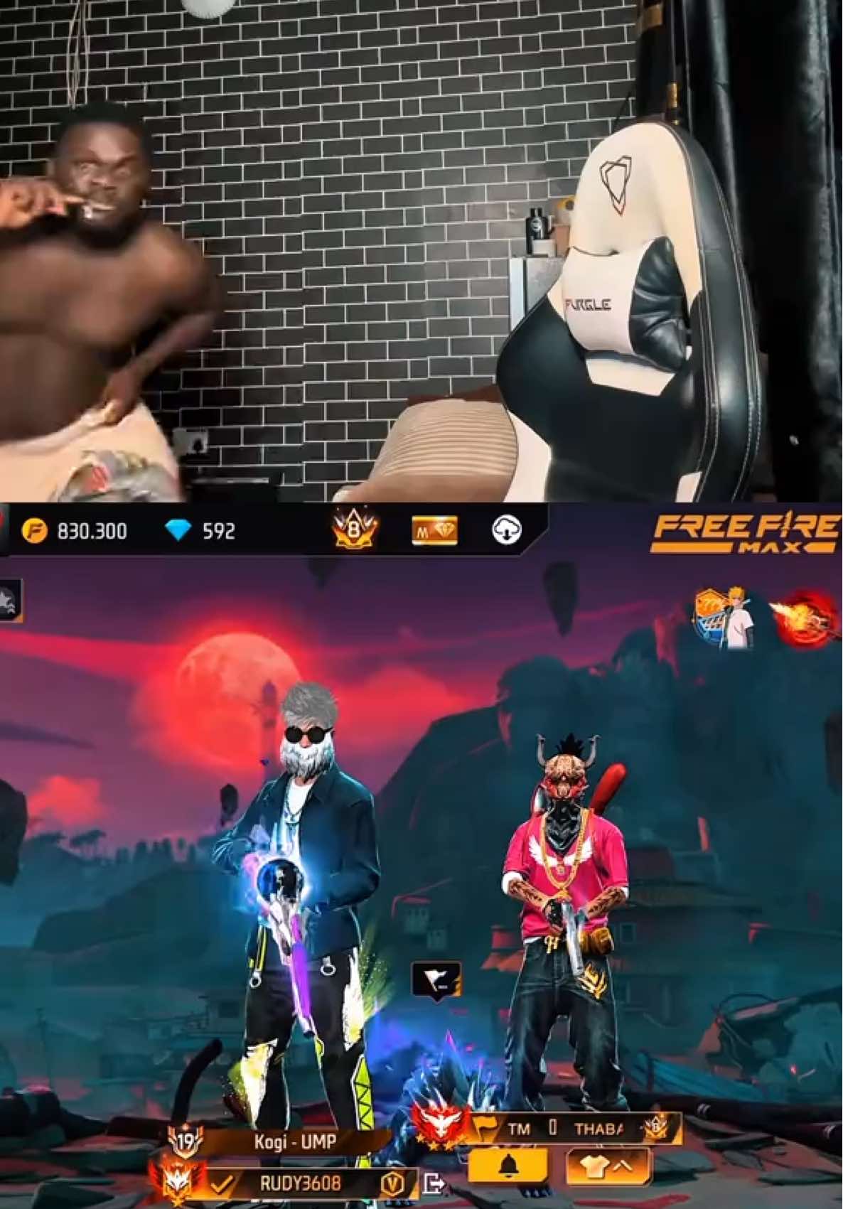 END @THABANG #freefirenigeria🇳🇬 #rudy3608 #freefire #fyp 