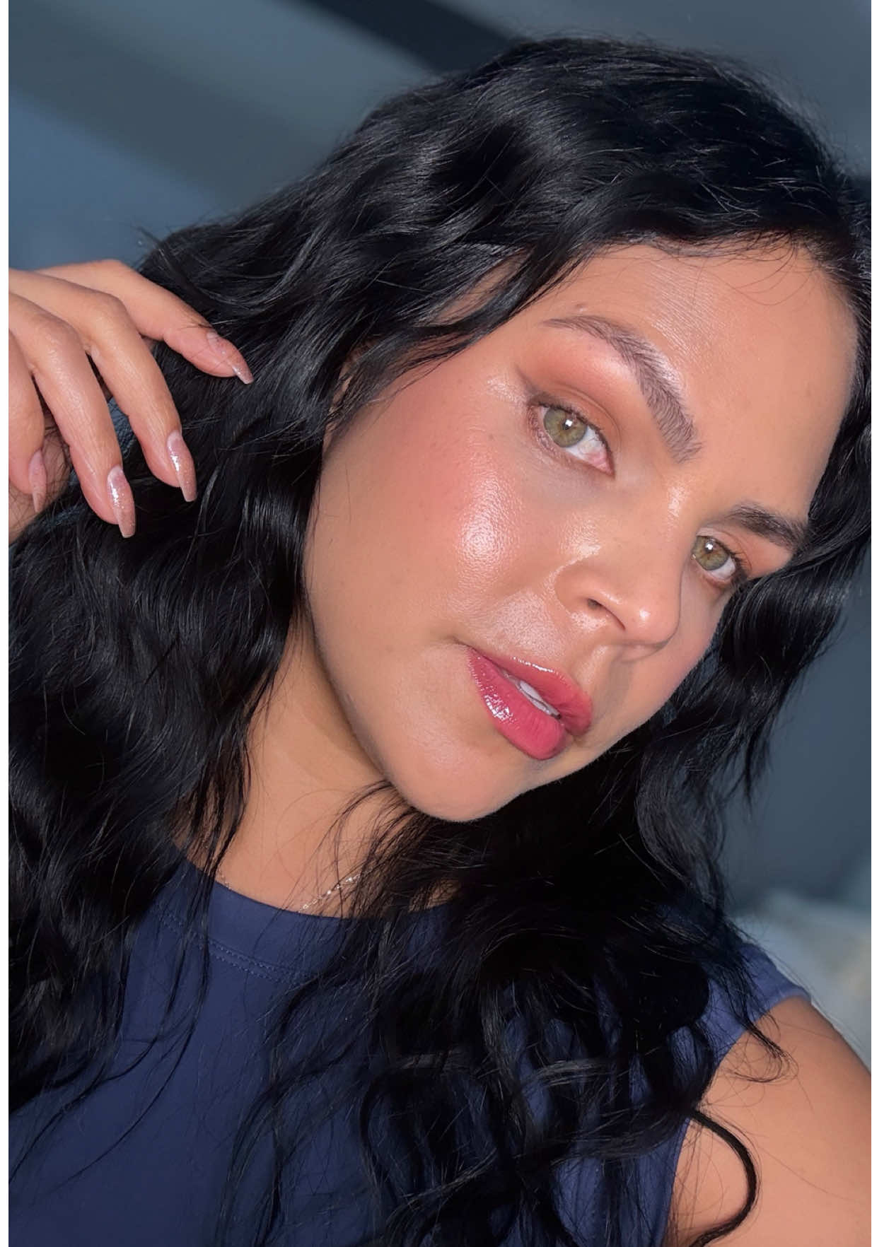 Replying to @Jovalys Torres Se me olvidó mencionar el bloqueador 😭🤦🏻‍♀️Besos mi bella 🩷 #makeup #makeupglowup 