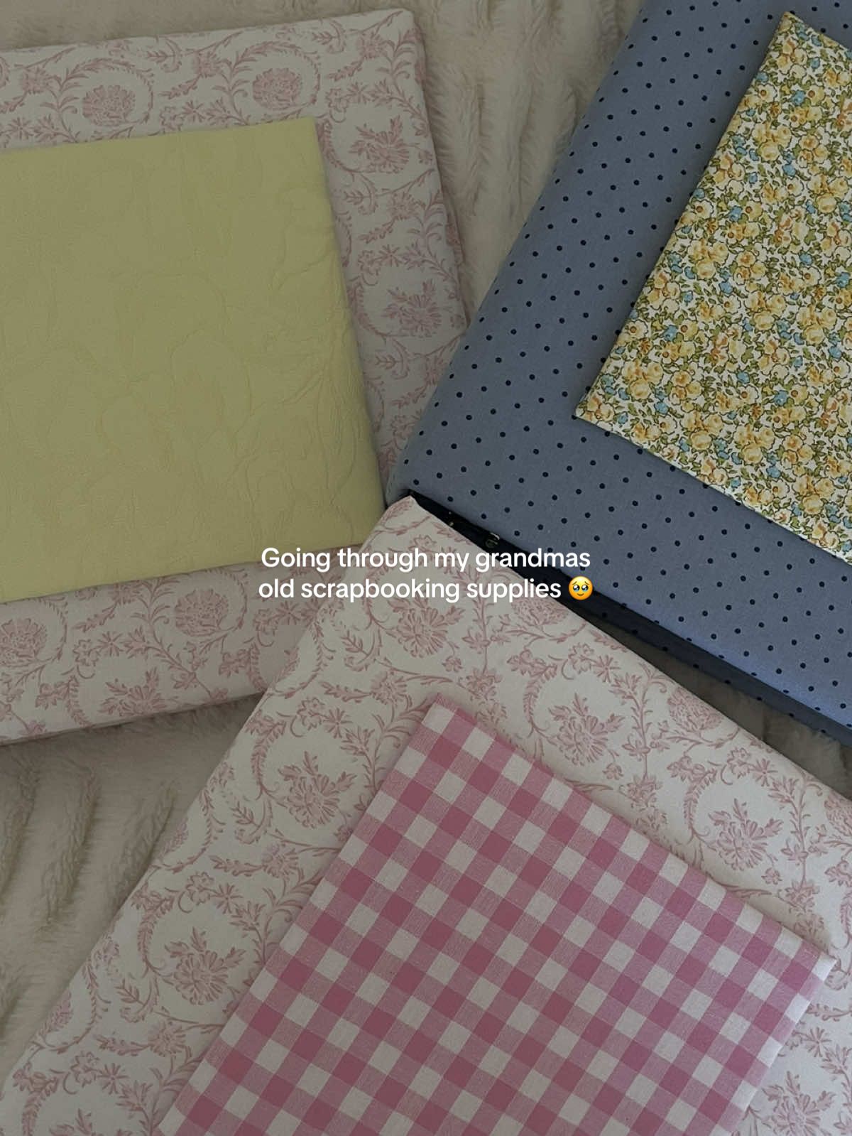 My grandma gave me all of her old scrapbooking stuff 🥹 soooo much paper!!! Also the vintage stickers are so cute 😭 so fun to go through all this I love her!!!!! 💌💗 #scrapbook #DIY #scrapbooking #scrapbookideas #scrapbookjournal #scrapbookingideas #scrapbookhelp #scrapbookingsupplies #startingascrapbook #babyscrapbooking #babyscrapbook #scrapbooktips #scrapbookaesthetic #babymemorybook #scrapbookasmr #scrapbookingasmr #asmr #scrapbooksupplies 