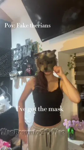 I hate fake therians. #masks #therian #tails #faketherians #realtherians #theriantropy 