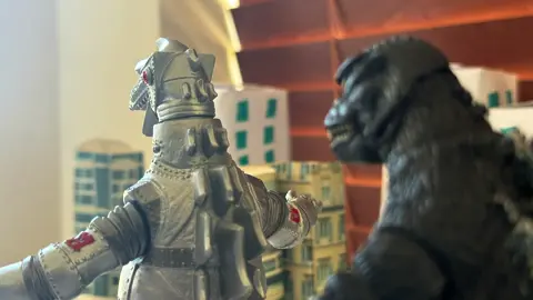 I Hate Clankers #godzilla #mechagodzilla #optimusprime #fyp #stopmotion