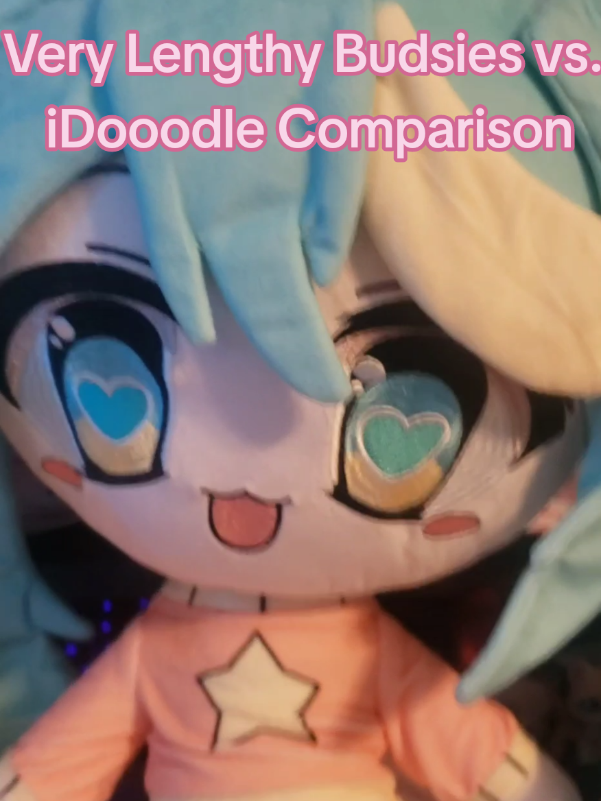 Finally what you all have been waiting for (I like both, I'm not throwing shade to either company) #idooodle #budsies #idoodle #plush #customplush #oc #plushie #fyp #viral #cute
