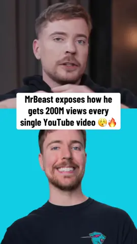 MrBeast exposes how he gets 200M views every video #mrbeast #viral #fyp 