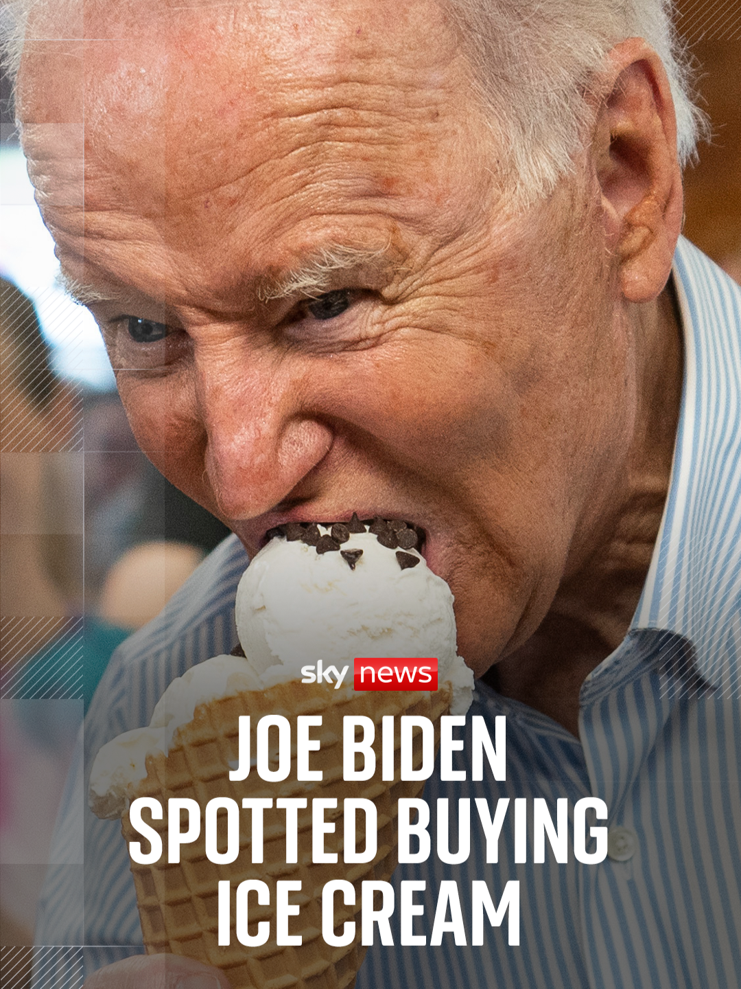Known ice cream fiend and former United States President Joe Biden went on a frozen treat spree in Maryland. Members of Biden's security team could be seen securing the store as he deliberated over flavours at the Baskin-Robbins Kensington, Maryland store. #SkyNews #JoeBiden#US