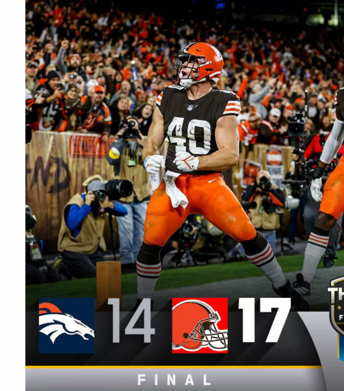 A moment I’ll never forget. #nfl #nflstories #touchdown #browns #clevelandbrowns #thursdaynightfootball #fullback #spider2ybanana 