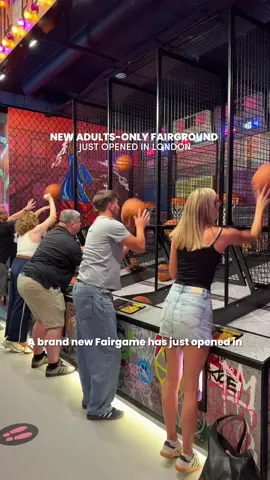 NEW Indoor Adult Only Funfair just opened in London: Fairgame City 🤡🎡  [Save to add to your London Bucketlist 🇬🇧] 📍 Fairgame City, One New Change, EC4M 9AF 🚇 Nearest station: St Paul’s  💷 From £22pp (book in advance online) - soft launch price £10pp  🏀 Play 12 brand new funfair inspired games including the world’s biggest indoor hook-a-duck 🕧  90 minute session  🍹Bar and street food vendors  📆 Official opening date Thursday 21st August (Bookings available currently for soft launch)  👫 Perfect for a date or with friends ✨Follow for more fun things to do in London✨ #fairgame #funfair #fairground #immersiveexperience #londonactivities #londonexperience #funinlondon  #thingstodoinlondon #datenightidea #londonhotspots #groupactivities 