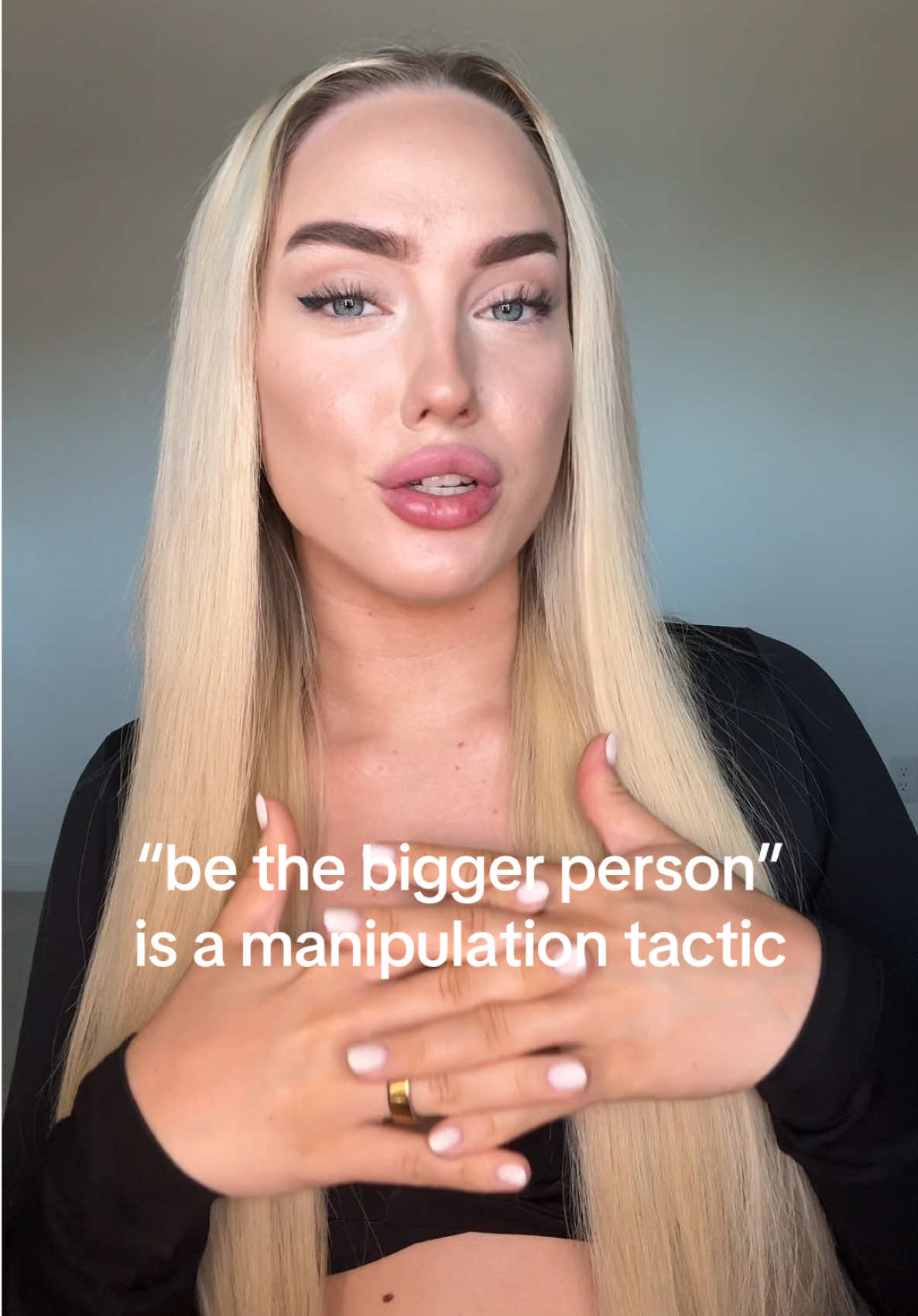 be the bigger person they said… 🙄 #girltalk #manipulation #healing 