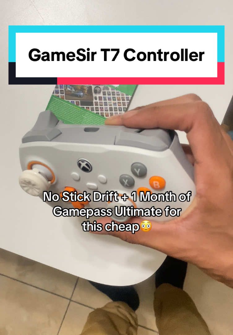 Also has zero delay since it’s hard wired🔥 #gamesirt7 #wiredcontroller #gamingequipment #tiktokshop #tiktokshopdeals 