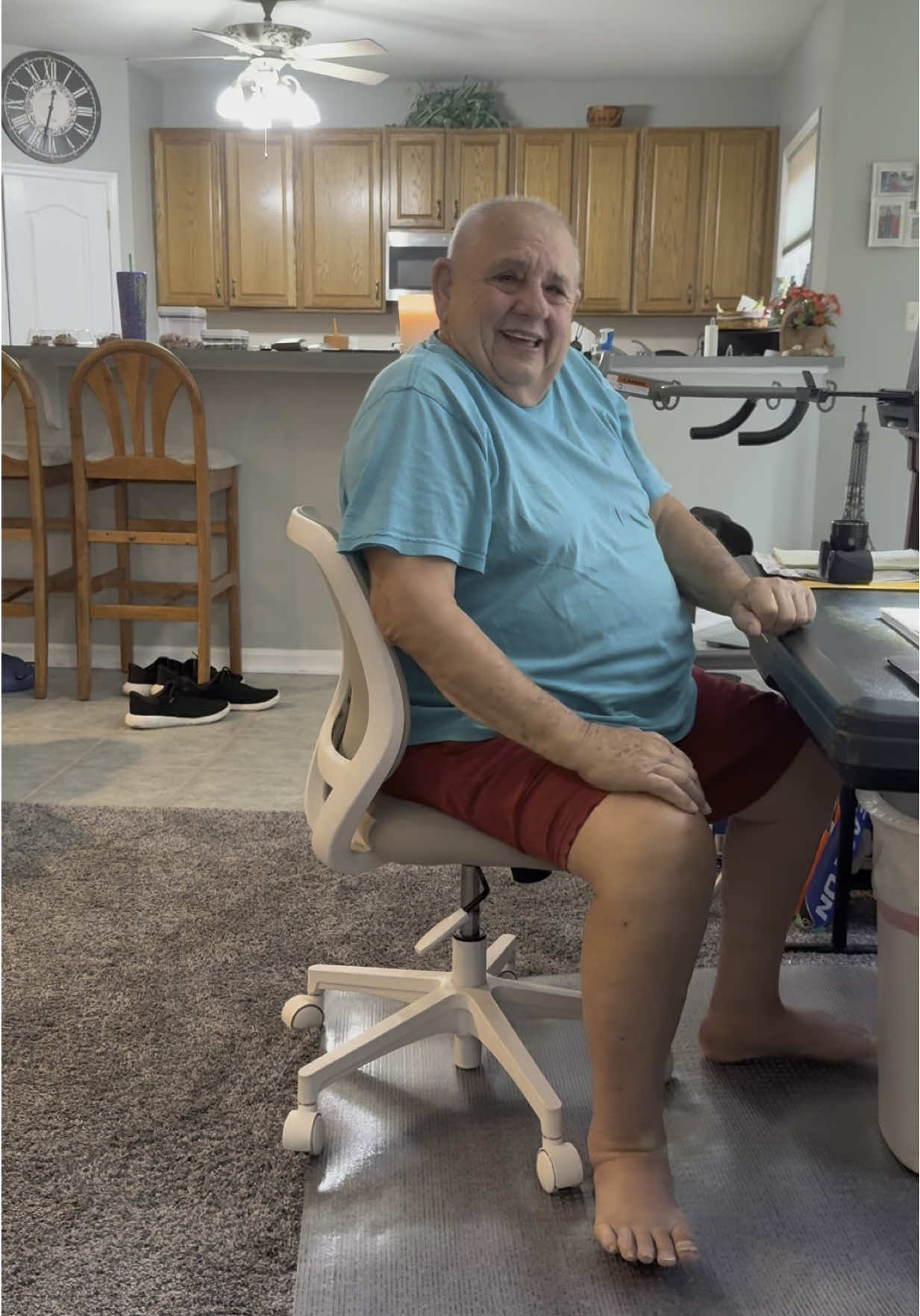 This really is the best description of my grandfather when my mom gets home from work 😂😂😂😂😂