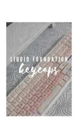 XVX Foundation HOA Profile Translucent Keycaps 🫶🏼 liquid foundation keycaps ⌨️ #xvx #xvxkeycaps #keycapsforakeyboard #keycapset #keycaps