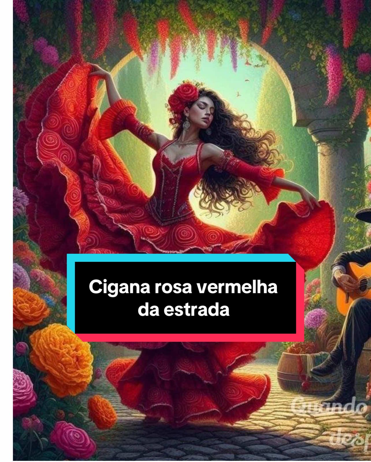 Salve a cigana rosa vermelha da estrada #fy#fyp#foryou#viral#viraliza#nnflopa#nnbani#cigana#oputcha#macumba#umbanda#direita#pontos