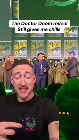 How has it been a year already since the greatest shock cast reveal of all time? #doctordoom #rdj #marvelstudios #mcutok #shocking #comicon #whattowatch 