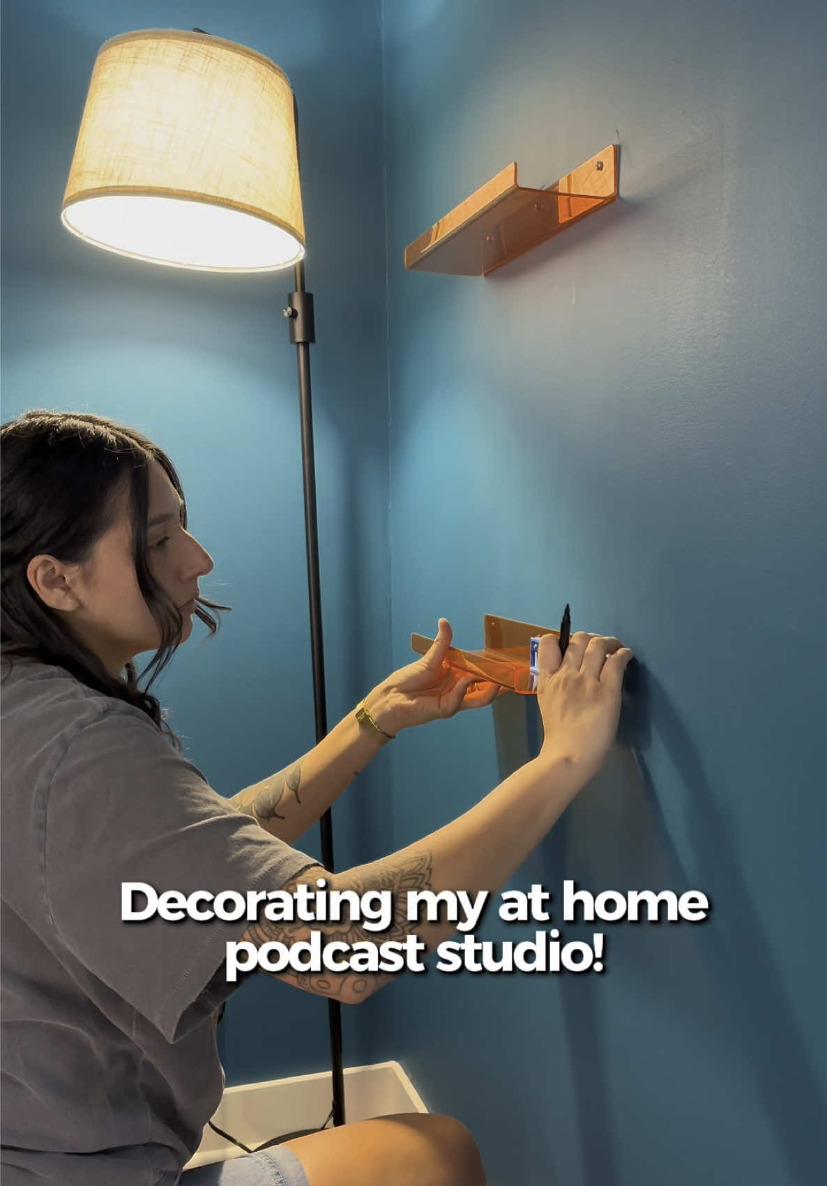 I’ve been working on building my podcast studio and I should’ve been filming the process this whole time 🥲