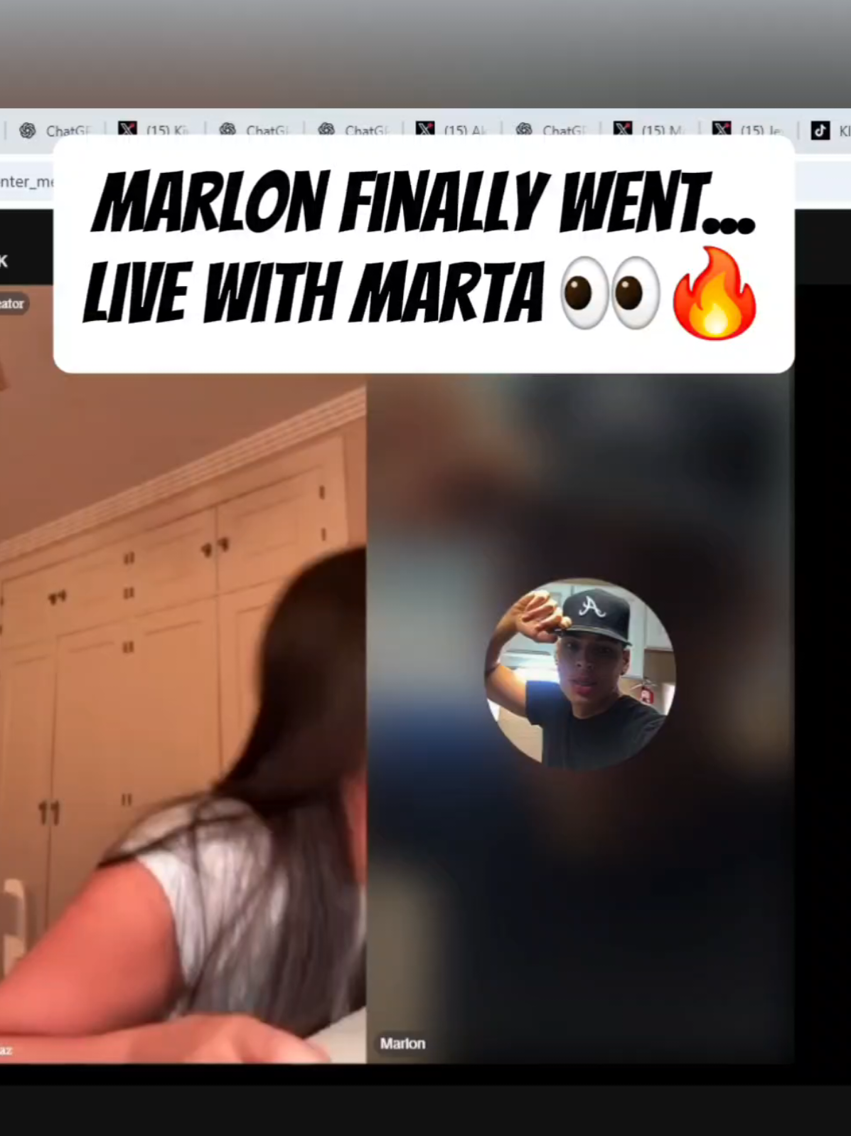 Marlon checked… then Marta went live #fyp #foryoupage #foryou #mar3lg #marlon #mar3lgclips #martadiaz #explore @maarta_diaz @Marlon 