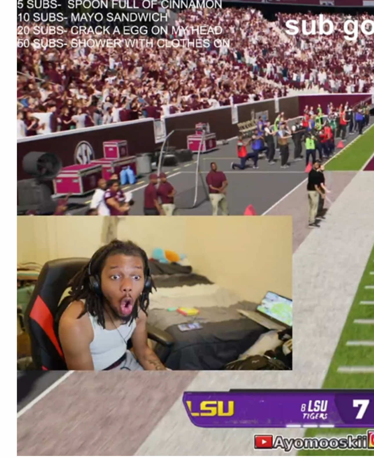 Twitch: ayomooskiiii 😂😂😂 #fyp #ncaafootball #fypシ #fypシ゚viral 