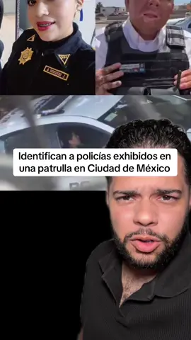 Identifican a policías exhibidos en una patrulla en Ciudad de México #policiasexhibidos #CDMX