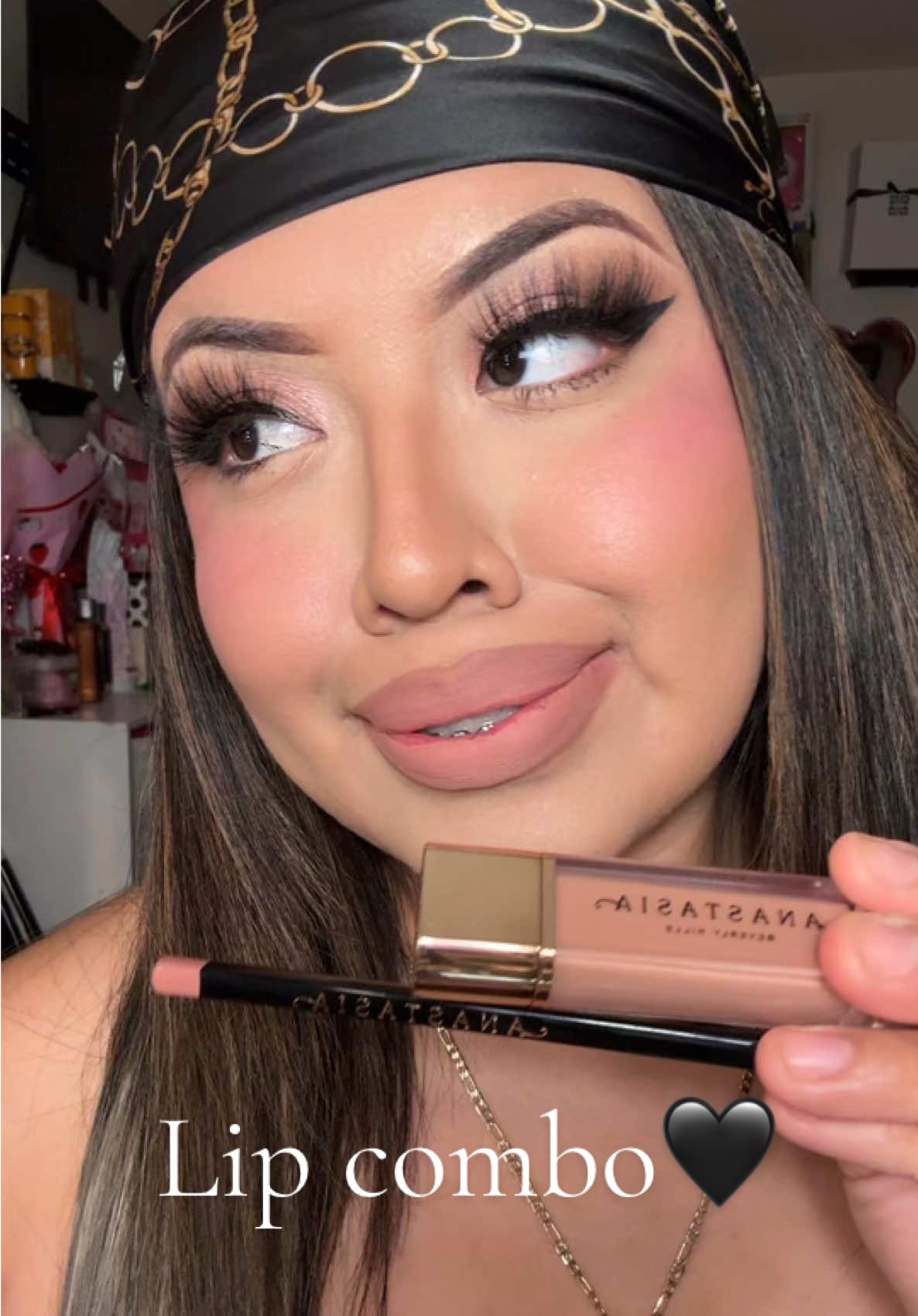 Lip combo OTD 🖤 #lipcombo #lipcombotiktok #lipcombocheck #lipcombotutorial #TikTokBacktoSchool #TikTokBacktoSchool #anastasiabeverlyhills #creatorsearchinsights #lipvelvet #makeup 