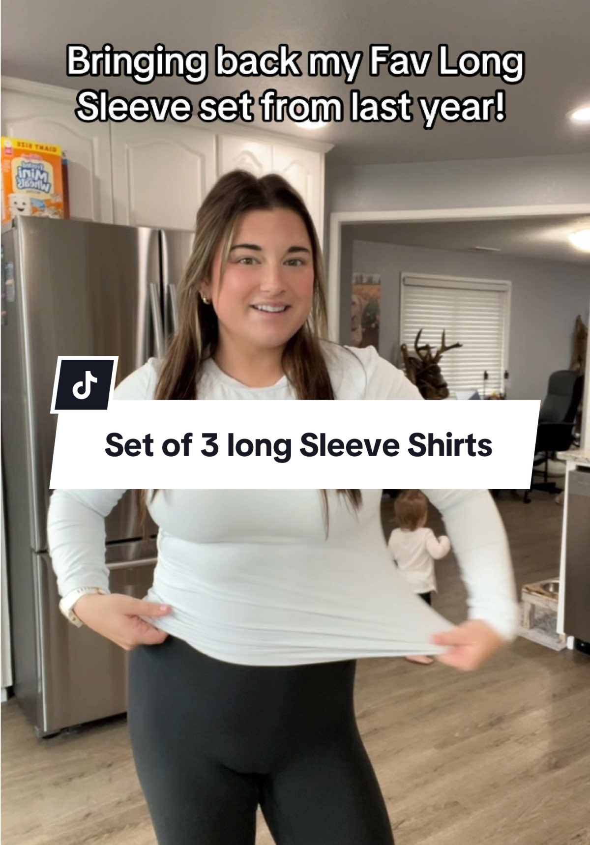 These are my favorite long sleeves! #automet #longsleeve #layering #fallootd #fallfashion #SAHMootd #comfortableoutfit #vestoutfit #leggingsoutfit  #ttscreatorpicks #TikTokShopRushReady #RushReady #tiktokshopbacktoschool 