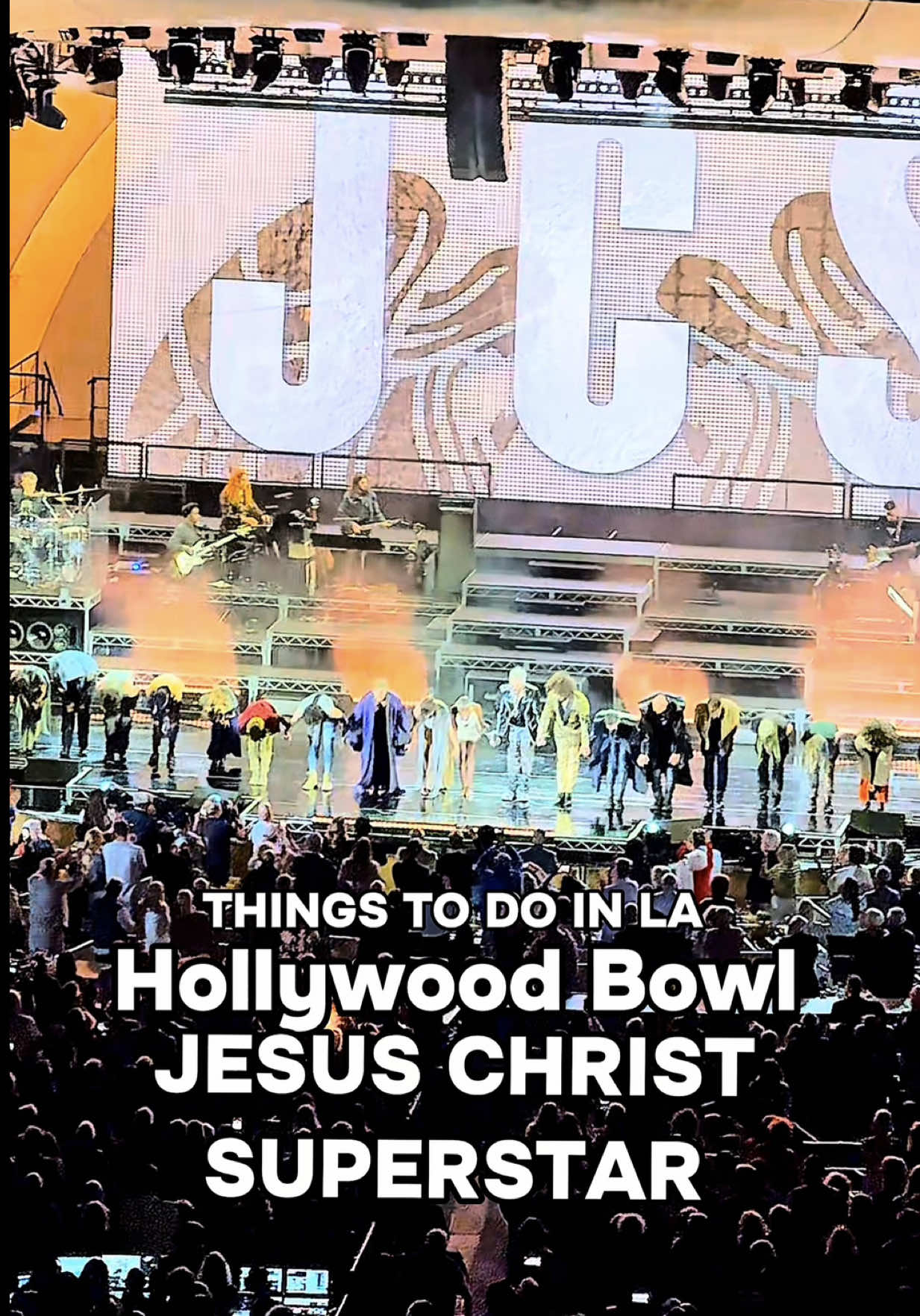 THINGS TO DO IN LA ✨ One of our favorite things to do is attend concerts and shows at the Hollywood Bowl!! Buy tickets in advance because they do sell out!  This time around, we came for the Jesus Christ Super Star production starring Cynthia Erivo, Adam Lambert, Phillipa Soo, John Stamos (only on Friday), Milo Manheim, Raúl Esparza, Brian Justin Crum, Tyrone Huntley and Zachary James.  Since you are allowed to bring your own picnic to the Hollywood Bowl, we picked up some loaded sub sandwiches and homemade baklava from Basil’s Deli and Cafe.  Surprise Appearance at the end by Andrew Lloyd Webber!  #hollywoodbowl #jesuschristsuperstar #cynthiaerivo #adamlambert #johnstamos #phillipasoo #andrewlloydwebber #thingstodoinlosangeles #thingstodoinla #laconcert #laconcerts #lafood #foodiesdominationclub #teamhappyfoodies #foodiedominationclub #foodiesinternationalchat 