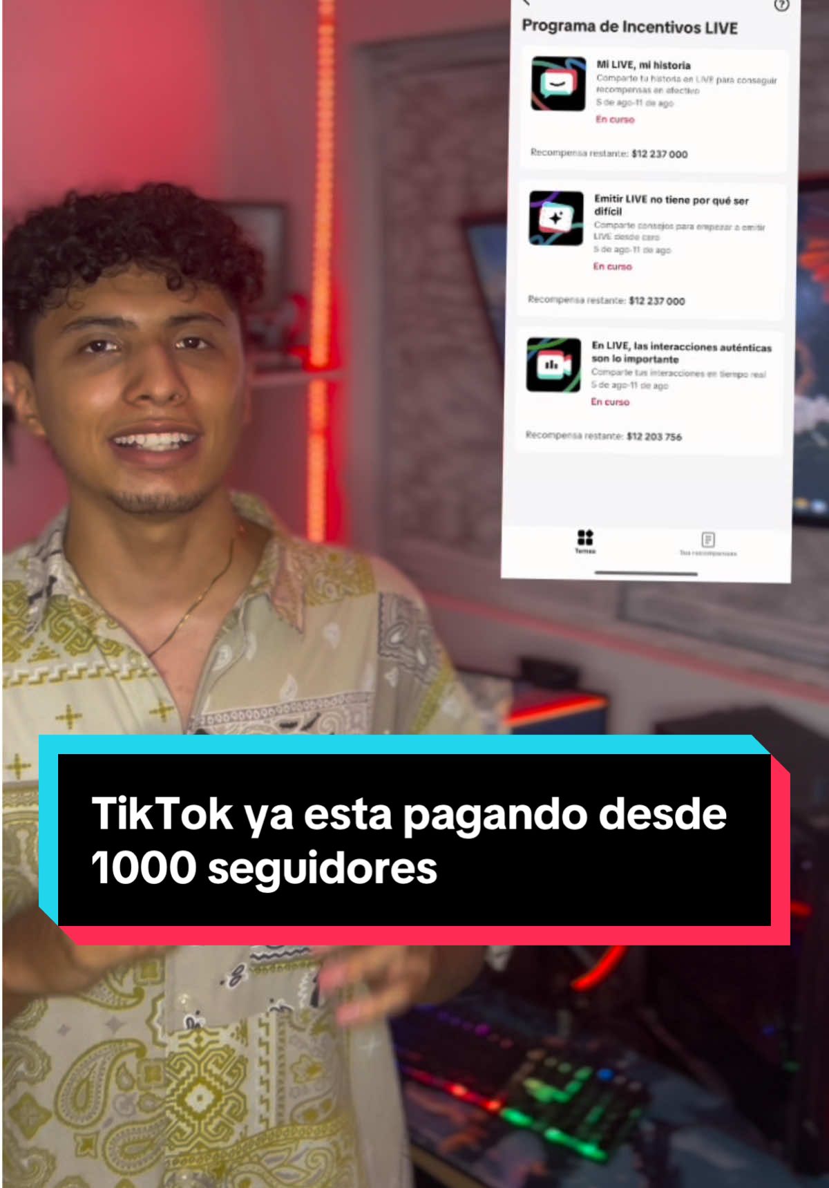 TikTok ya paga desde los 1000 seguidores 😱 #liveincentiveprogramme #livechangeslives #programadeincentivoslives #LIVEIncentiveProgram #LIVEStory #PaidPartnership 