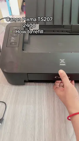 Paano mag refill ng ink sa printer na Canon Pixma TS207 ko. #printer #canonpixma #refill #ink #canonpixmats207 