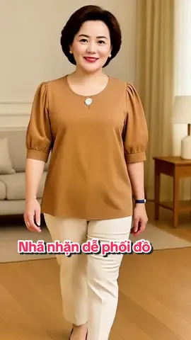 Mẹ thik đơn giản thì triển cho mẹ mẫu này ##trungniennu #thoitrangtrungnien #thoitrangnu #bigsize #trungnien 