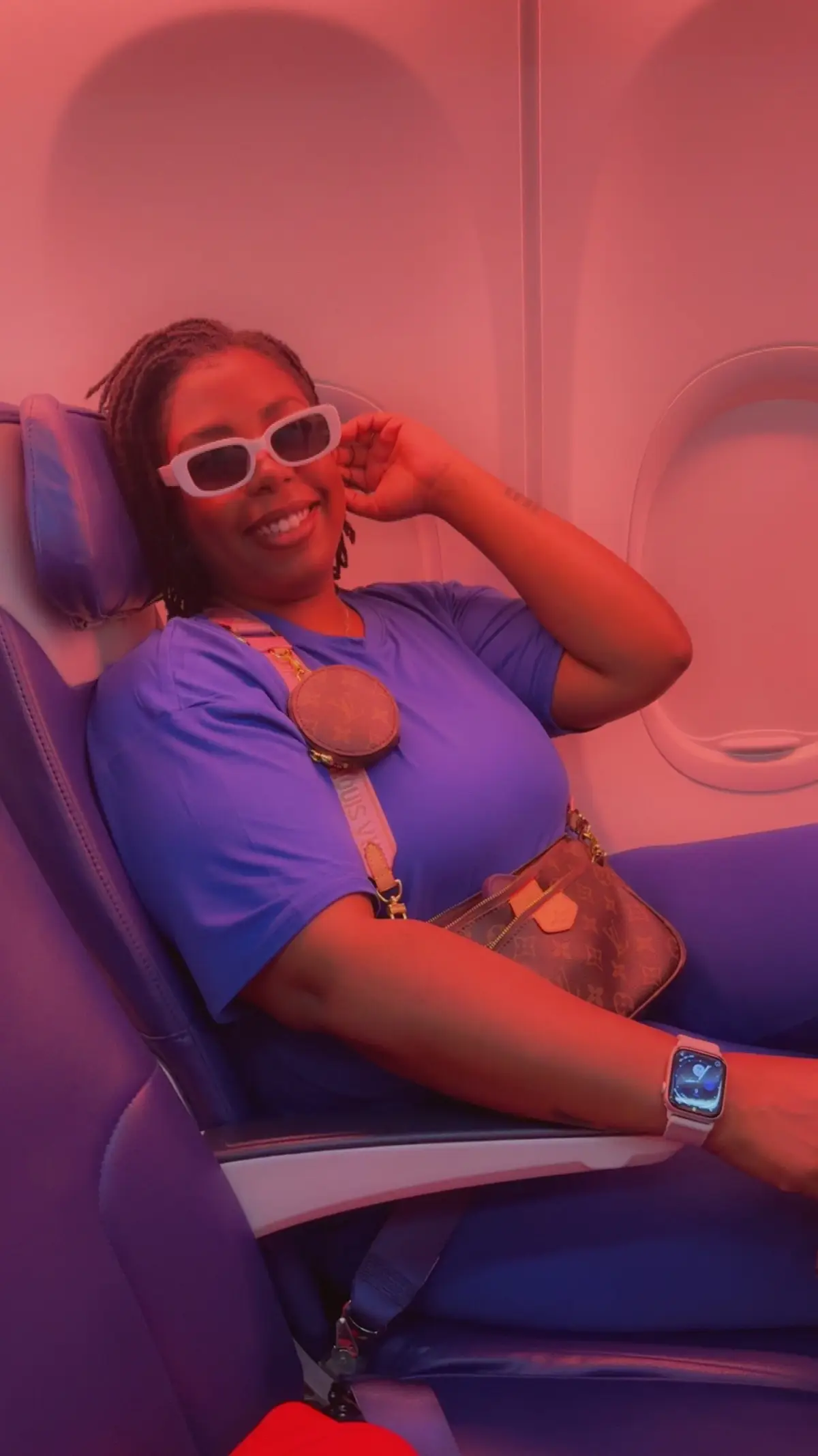 There’s a certain kind of peace that comes when your seatbelt clicks and your seat reclines… 💺✨ I worked hard for this chapter. Luxury. Ease. Soft life only. And yes — I’m coming for everything I deserve 💅🏽✈️ #SoftLifeEra #traveltiktok #MainCharacterEnergy #fyp 