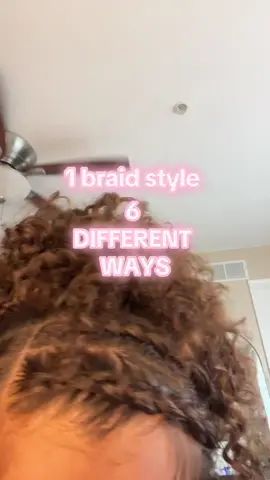These are the best types of hairstyles because you can do so many without having to redo the braids… perfect for school mornings #curlyhairinspo #curlyhair #curls #curlyhairstyles #foryoupage #foryou #fyp 
