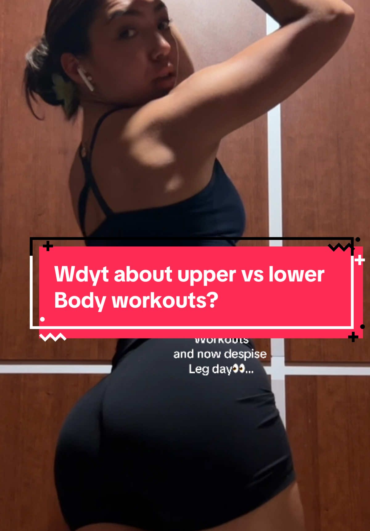 Tell me how I’m lifting baby weights compared to my leg days but I still feel stronger on a upper body day 🥲😏 #gymtalk #GymTok #gymgirls #upperbody #gymhumor 