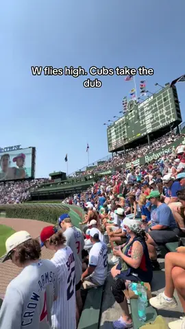 Cubs got the win. You know what that means… 🏁 #FlyTheW #cubs #cubsbaseball #chicagotiktok 