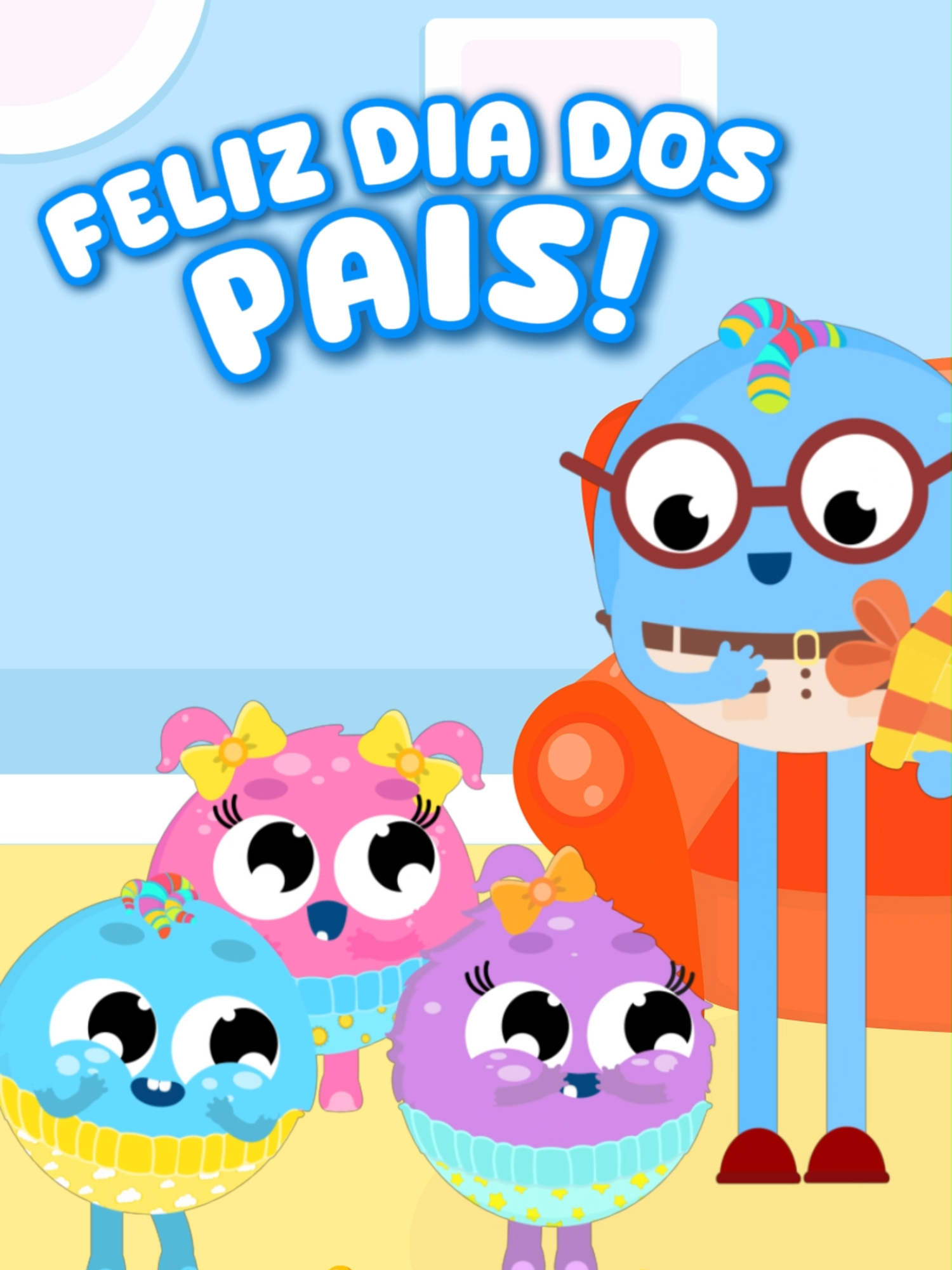 🎁 Os Gelekas prepararam uma surpresa LINDA pro papai Geleka! Feliz Dia dos Pais pra todos os pais incríveis por aí 💙 Adivinha o que tem dentro do presente? 👀👇 Marca aquele pai que merece essa surpresa! 😍🎉 #gelekas #DiaDosPais #FelizDiaDosPais #AnimaçãoInfantil #PresenteDoPapai #DesenhoInfantil  #TikTokKids #TikTokBrasil #Infantil #ConteudoInfantil #PaisEFilhos