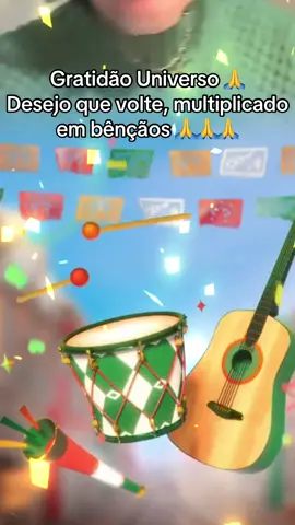 Gratidão Universo e Espiritualidade de Luz🙏🙏Desejo que retorne, multiplicadi, na forma de bênçãos. #tiktoklive #livehighlights #livegift #musiccarnival #carnavalmusical 