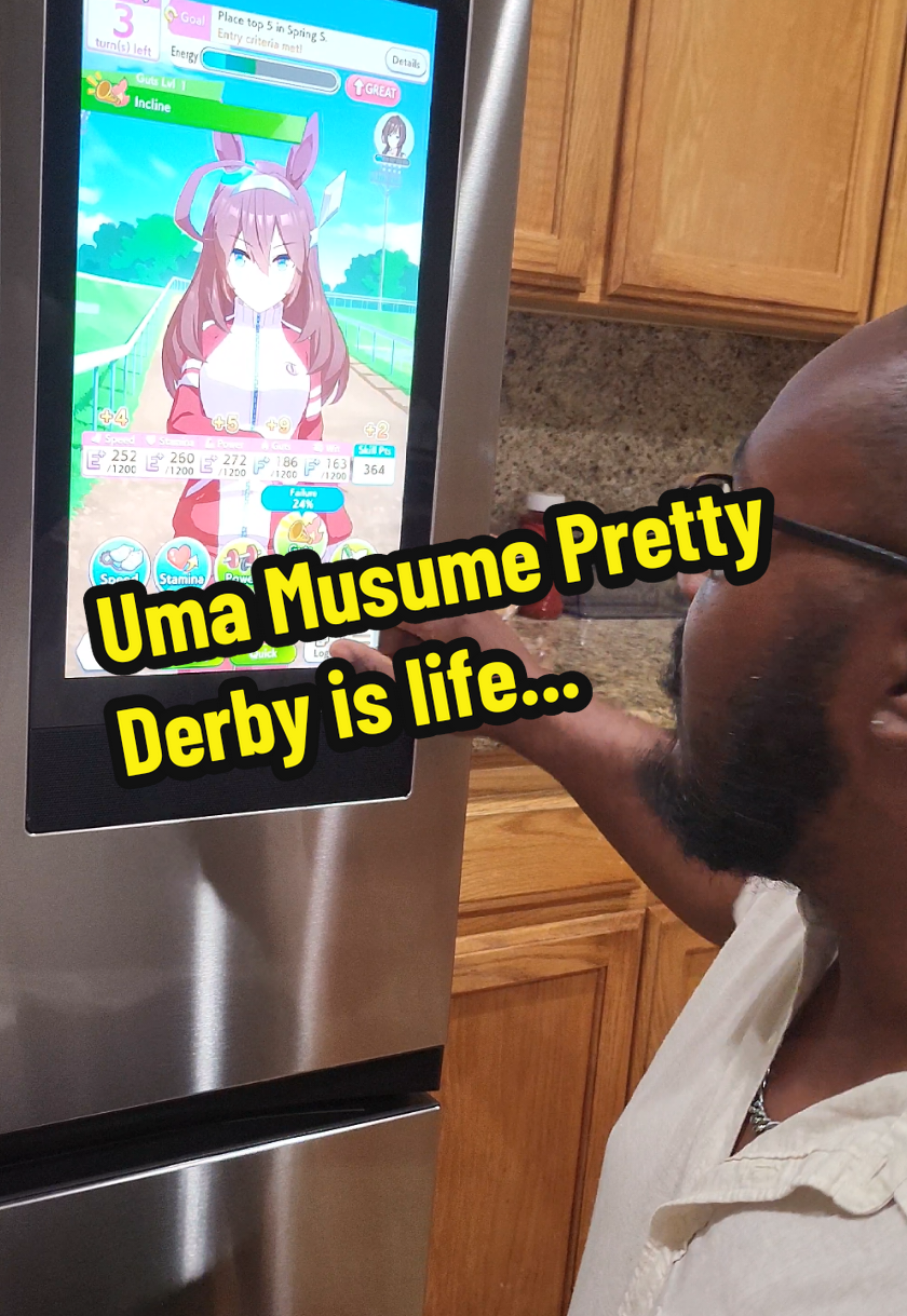sometimes you just need a bigger screen to play Uma Musume Pretty Derby #umamusumeprettyderby #gaming #samsung #mobilegaming #videogames #gamer 
