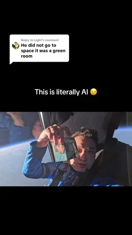 Replying to @Light the whole flight was ai generated 🙄 #blueorigin 