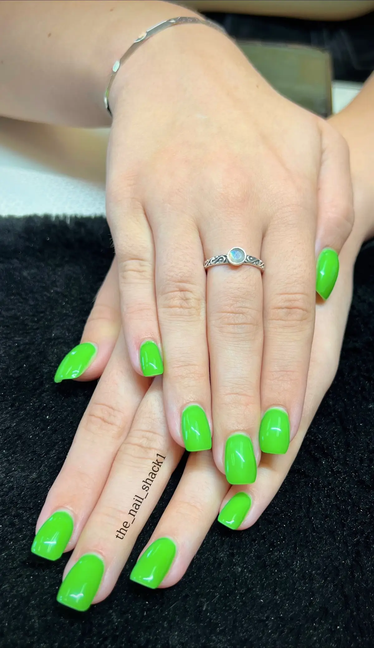 When the lights go out, the glow comes on. 🔥🌌 Our green glow-in-the-dark polish turns your nails into a statement — day and night. Dare to be bold. Be seen in the dark. 💚 #GlowUp #GlowInTheDarkNails #GreenNails #NailGoals #NailAddict         