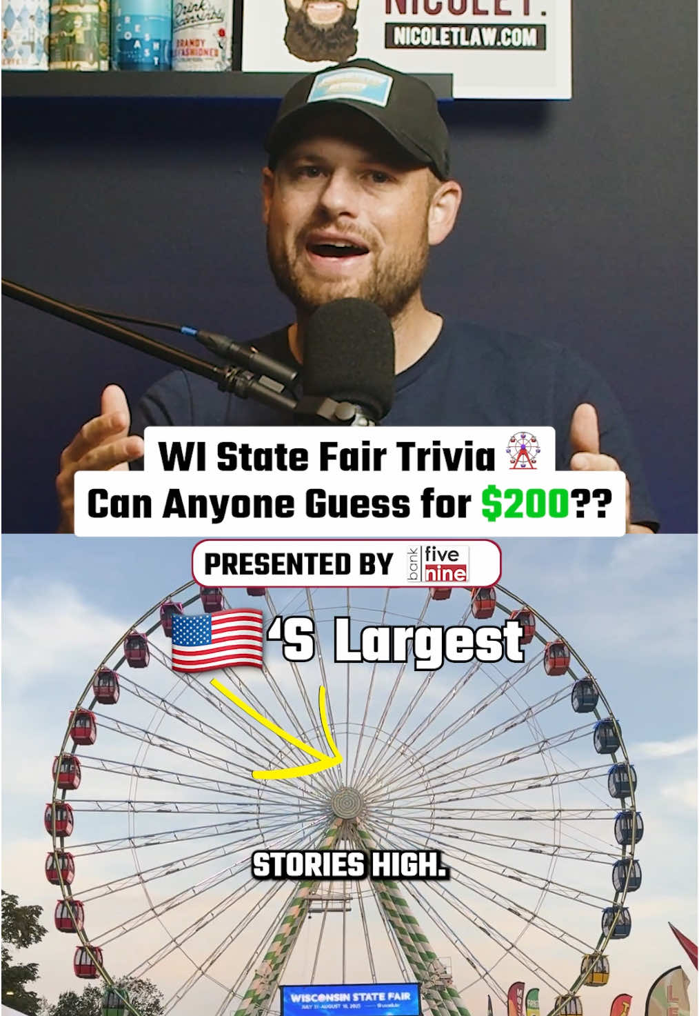 🎡 How High????? @Wisconsin State Fair  #wisconsinstatefair #fyp #wisconsin 