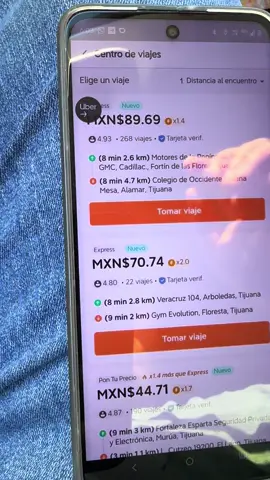 Aprende a escoger los viajes Uber Didi 