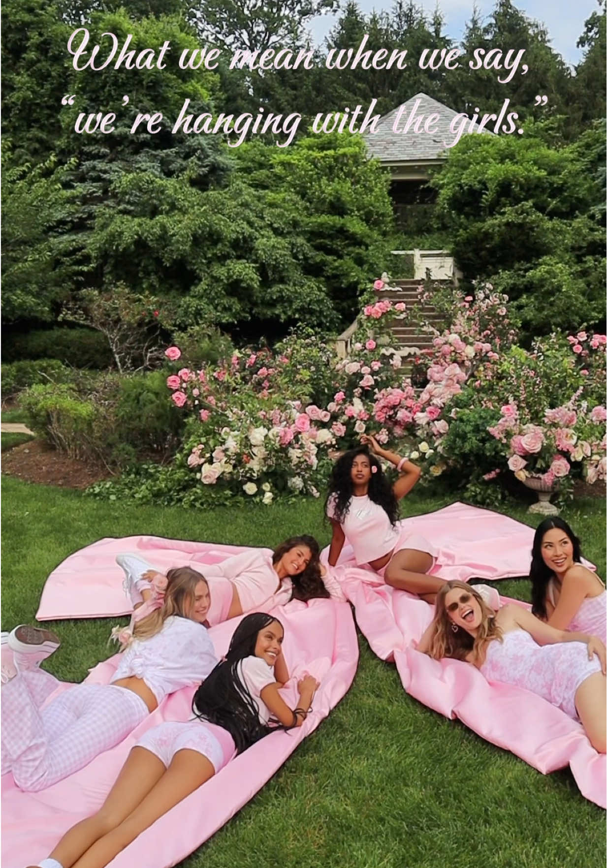 How your email finds us 🎀💅 Me & the girls in our new Pink x LSF 🤭🌸! Get our cutest collab yet while you can!! Online & in store!  @VSPINK Xx 💗 #pinkxloveshackfancy #justgirlythings #loveshackfancy #fashiontiktok #styleinspo 