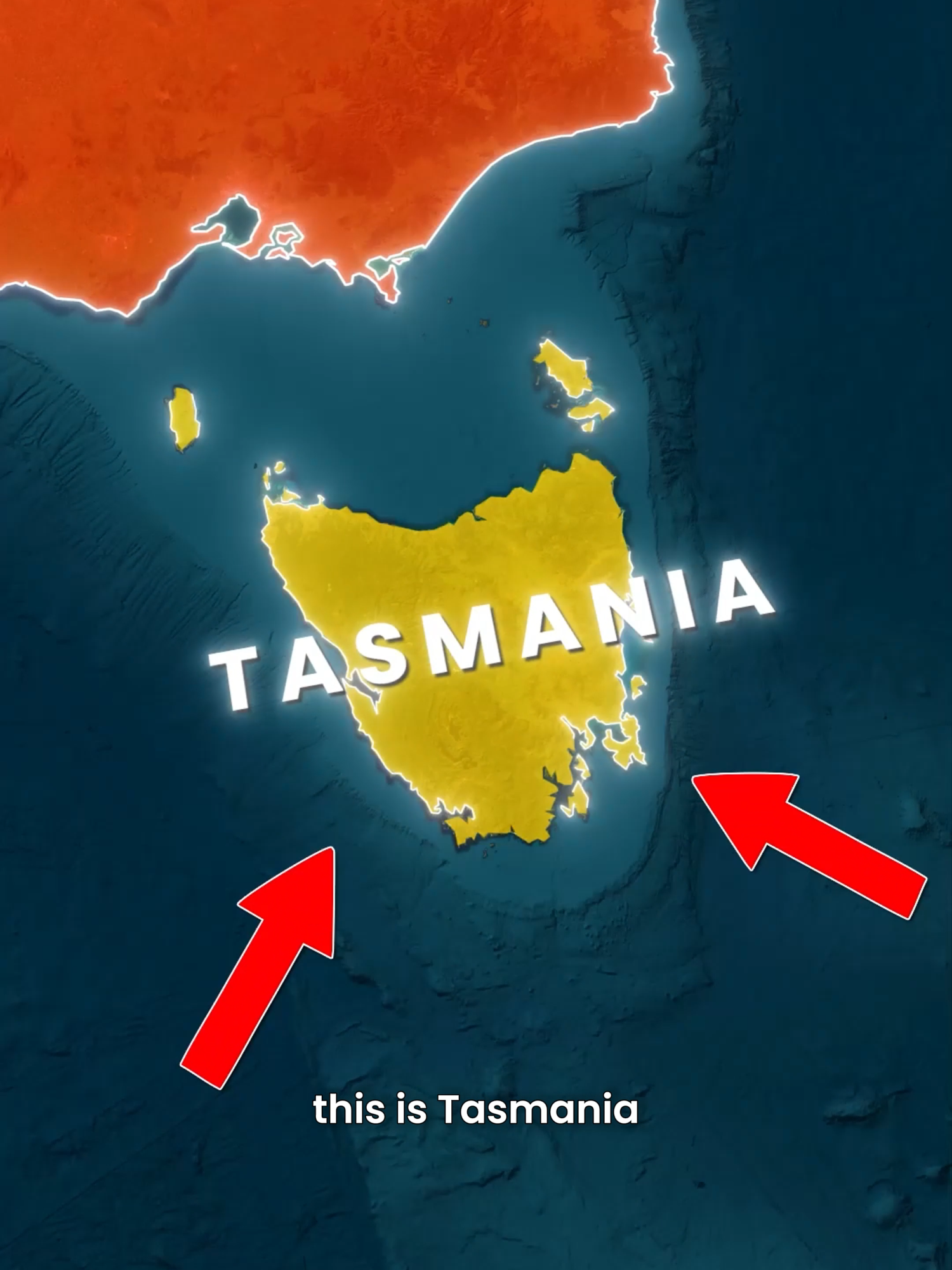 Why Is Tasmania So Empty? 😮 #australia #tasmania #oceania #empty #geography #map #mapping #learn #learning #fyp #reels