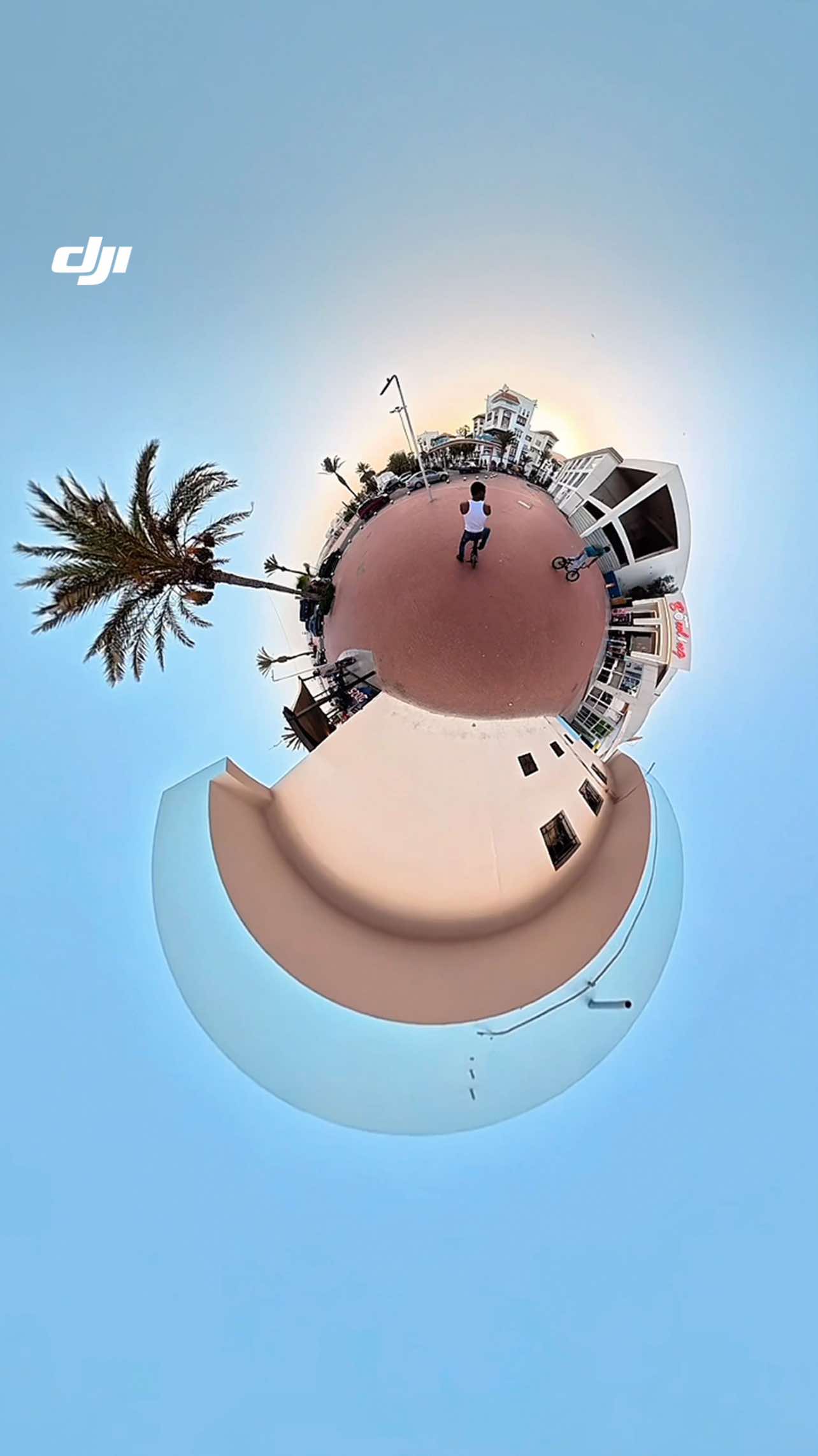 🎮 When I gave my character an #Osmo360… guess what happens next? Strapped the cam to the ride and capture every split-second in 4K/100fps 360° glory. 🎥: @gtaoffciel #DJIOsmo360 #GTA #360video #urbanrider #gamevibes