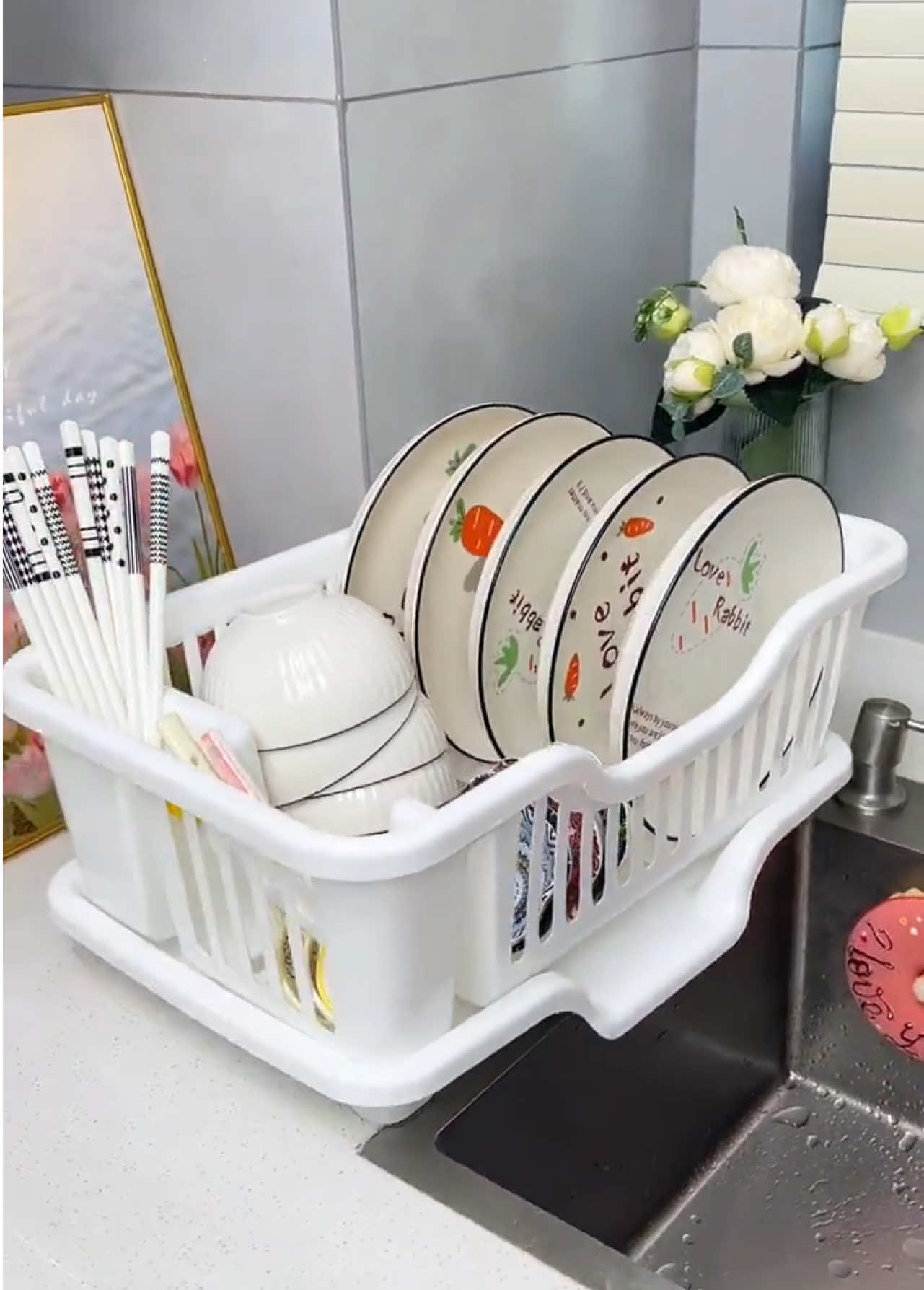 Kệ úp chén bát thoát nước thông minh #giaupbatdia #giaupbatdia #giadungthongminh #giadungtienich 