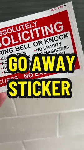 Tired of doorbell interruptions and unwanted pitches? These bold Waterproof No Soliciting Stickers from Sticker Cave make your message clear—no excuses, no exceptions. #ttslevelup #creatorboostcamp #treasurefinds #ttsdelight #ttstakeover #tiktokshopcreatorpicks #ttsdelightnow #shopwomenowned #ttshome #wardroberefresh #ifyouknowyouknow #creatoricons #tiktokshoptrendingfreshfinds #creatornewarrivals #tiktokshoptopbrands #householdpicks #tiktokshopbacktoschool #nosoliciting #frontdoordecor #homeprivacy #stayundisturbed #officedecor #nothankyou #clearmessage #stickercave #boldstatement #protectyourpeace #nosalesmen #homesticker #tiktokshopfinds #privacyplease #homenotice #funnydoorsticker #residentialsignage #smallbizfinds #entrywaysign #outdoorsticker #solicitfreezone #weatherproofsign #decorativesticker #sassyhomeaccessory #homeessential #frontdoorstyle #nosolicitingzone 