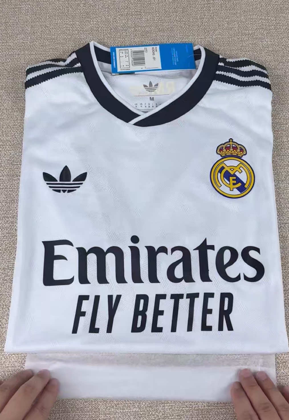 Mbappé 10 number, Real Madrid 25 26 special edition new football jersey. I cried when I received this jersey.#fyp #Mbappe #RealMadrid #footballjersey #newjersey 