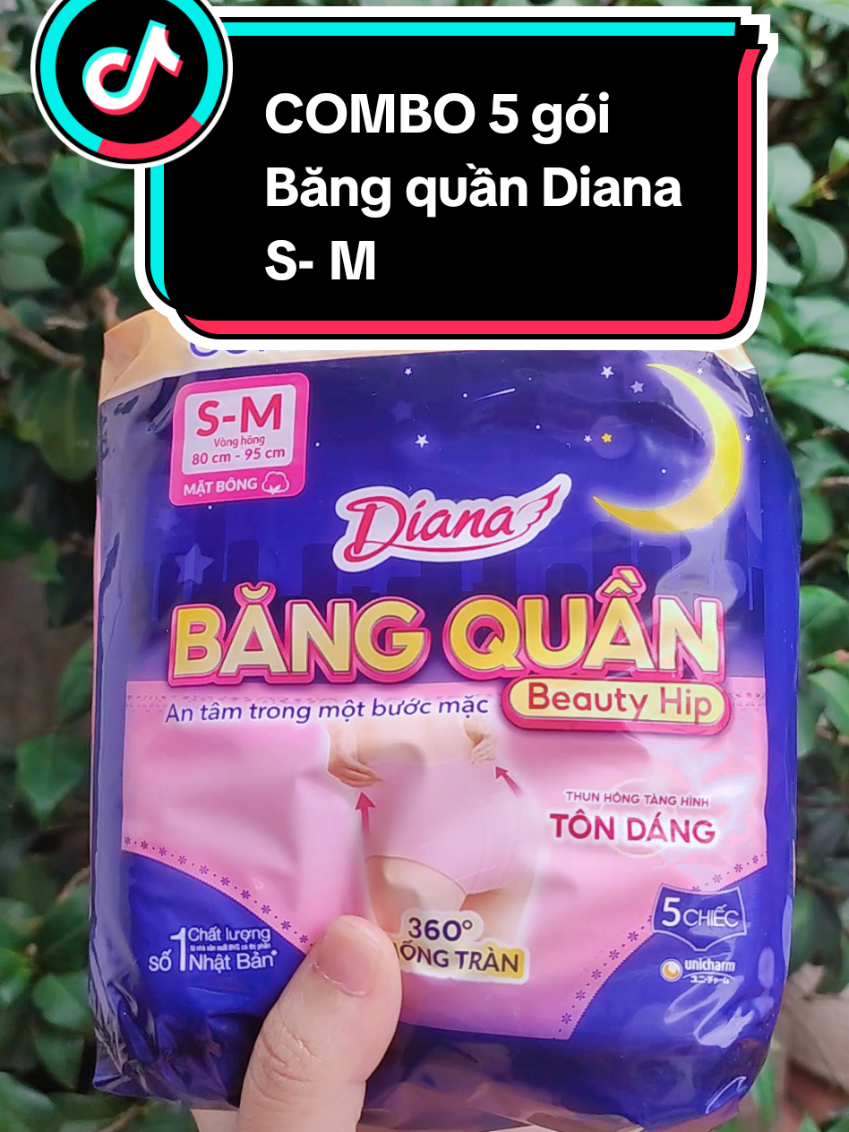 COMBO 5 gói Băng quần Diana S-M #xuhuong #lenxuhuong #bangquandiana #duongnguyen 