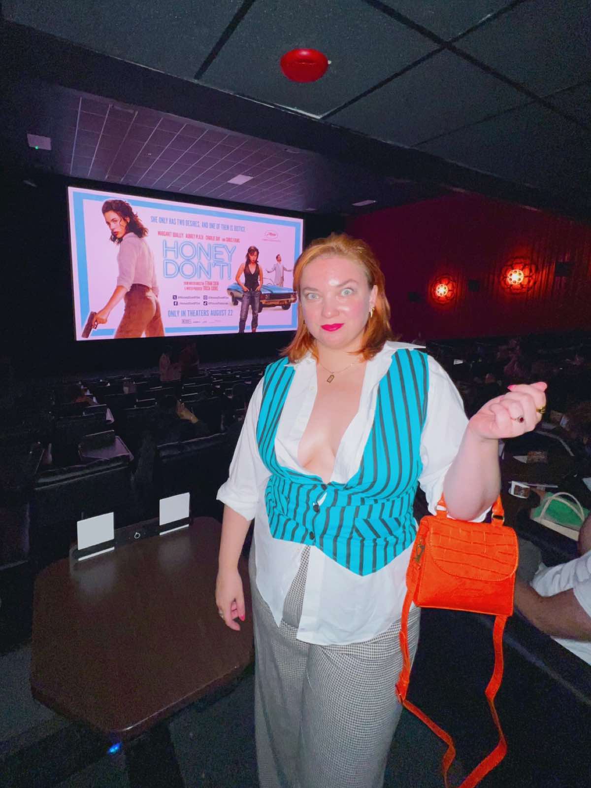 I was really brave today, final results at the end Thank you ‘Honey Don’t’ #Honeydontfilm so much for having me!  Featuring #TheNicheShop and #HousingWorks  And thrifts on the #uppereastside  #queercinema forever 